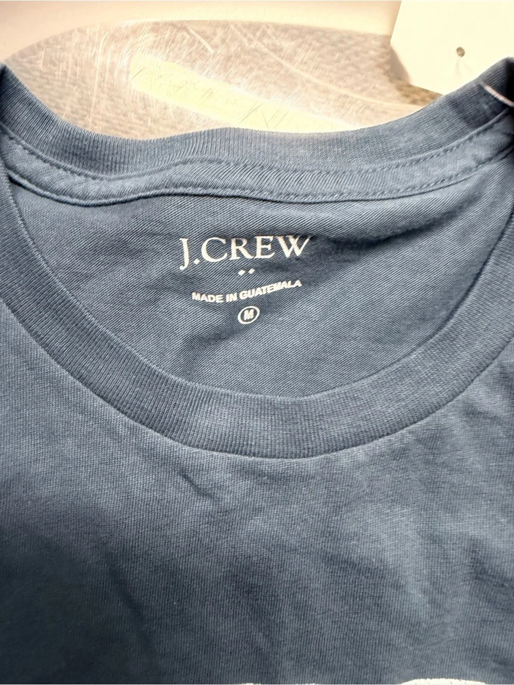 J. Crew Slate Blue Crewneck Graphic Tee